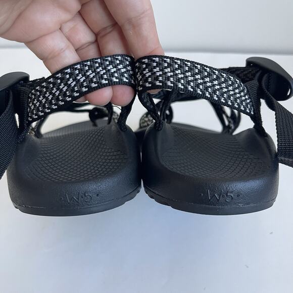 Chaco ZX/2 Classic Sandals Women's 5 Black White Toe Loop Hiking - Picture 7 of 11